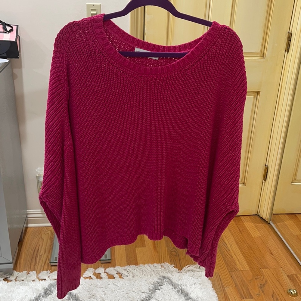 Hot pink sweater